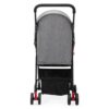 Foldable Pet Stroller for Small Dogs and Cats with Storage Basket