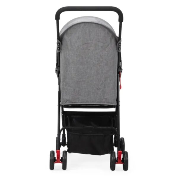 Foldable Pet Stroller for Small Dogs and Cats with Storage Basket