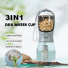 3-in-1 Portable Dog Water Cup, Feeder, Dispenser & Waste Bag Holder