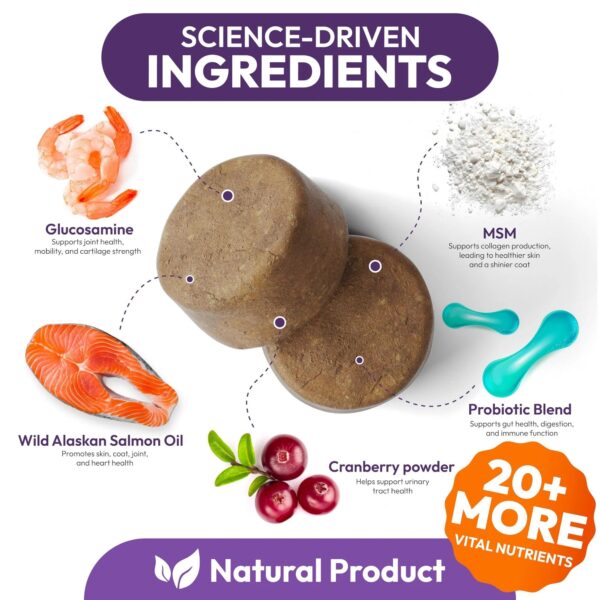 Dog Multivitamin Chews with Glucosamine for Joint and Overall Health