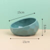 Ceramic Pet Bowl with Oblique Mouth for Cats and Dogs
