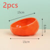Ceramic Pet Bowl with Oblique Mouth for Cats and Dogs