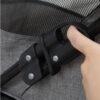 Foldable Pet Stroller for Small Dogs and Cats with Storage Basket