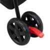 Foldable Pet Stroller for Small Dogs and Cats with Storage Basket