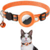 Reflective Nylon Pet Collar with Waterproof AirTag Holder - For Cats & Dogs
