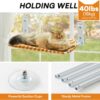 MEWOOFUN Cat Window Hammock with Steel Frame and Suction Cups