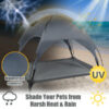 35.5x32 Inch Dog Bed with UV-Resistant Canopy for Outdoor Use