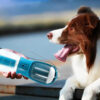 3-in-1 Portable Dog Water Cup, Feeder, Dispenser & Waste Bag Holder