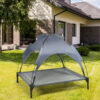 35.5x32 Inch Dog Bed with UV-Resistant Canopy for Outdoor Use