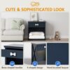 Vintage Small Locker with LED Lights and Built-in Pet Bed