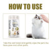 Yegbong Pet Wipes for Ears, Eyes, and Gentle Body Cleaning