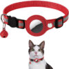 Reflective Nylon Pet Collar with Waterproof AirTag Holder - For Cats & Dogs