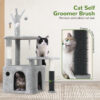 44 Inch Cat Climbing Frame Light Gray