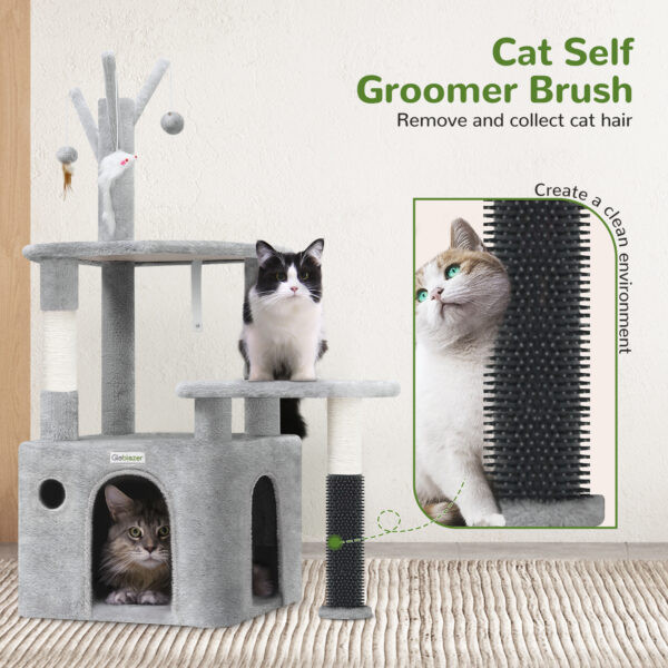 44 Inch Cat Climbing Frame Light Gray