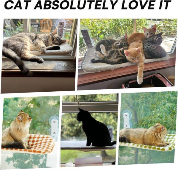 MEWOOFUN Cat Window Hammock with Steel Frame and Suction Cups