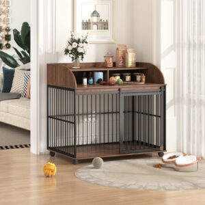 Multifunctional Wooden Dog Kennel for Medium and Large Dogs