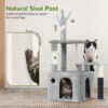 44 Inch Cat Climbing Frame Light Gray