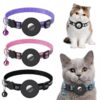 Reflective Nylon Pet Collar with Waterproof AirTag Holder - For Cats & Dogs