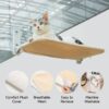 MEWOOFUN Foldable Cat Window Perch with Removable Mat