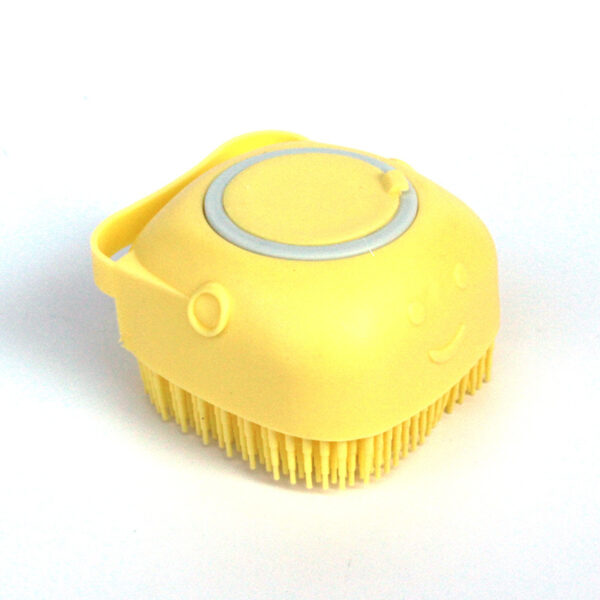 Silicone Dog Bath Massage Glove Brush with Shampoo Dispenser