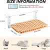 MEWOOFUN Cat Window Hammock with Steel Frame and Suction Cups