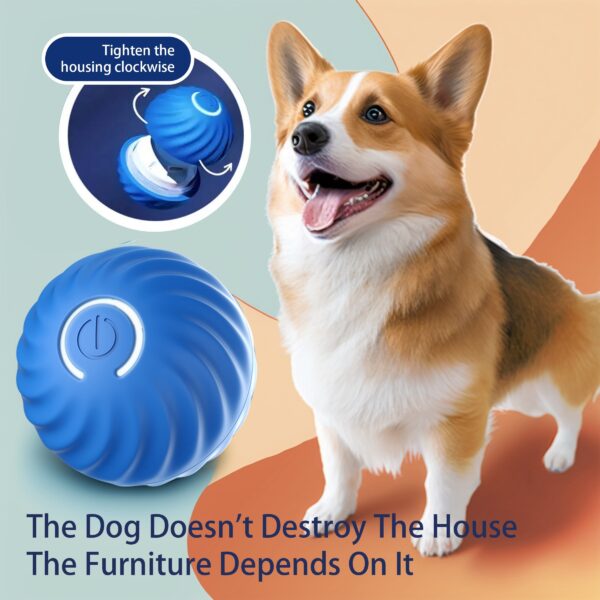 Interactive Smart Bouncing Ball for Dogs with USB Rechargeable Design