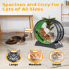 Black PP Cat Treadmill - Splicing Design with Green Carpet, 10kg Capacity