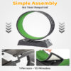 Black PP Cat Treadmill - Splicing Design with Green Carpet, 10kg Capacity