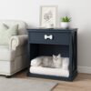 Vintage Small Locker with LED Lights and Built-in Pet Bed