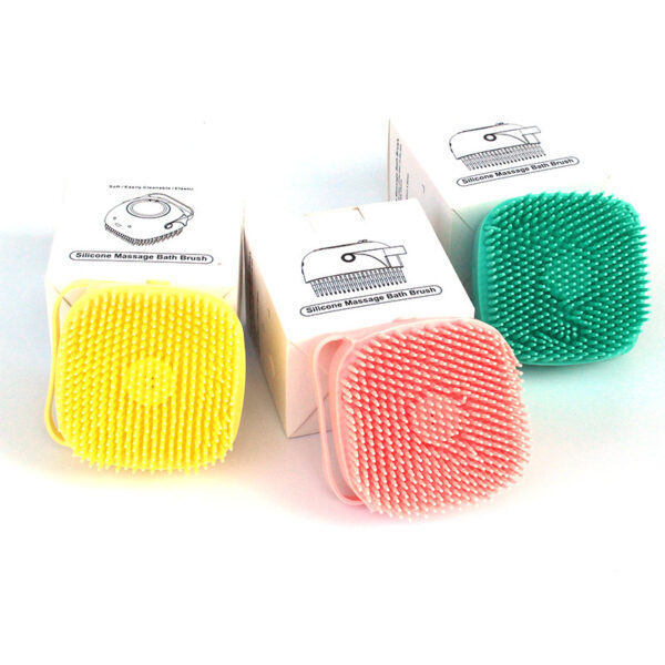 Silicone Dog Bath Massage Glove Brush with Shampoo Dispenser