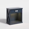 Vintage Small Locker with LED Lights and Built-in Pet Bed