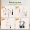 44 Inch Cat Climbing Frame Light Gray