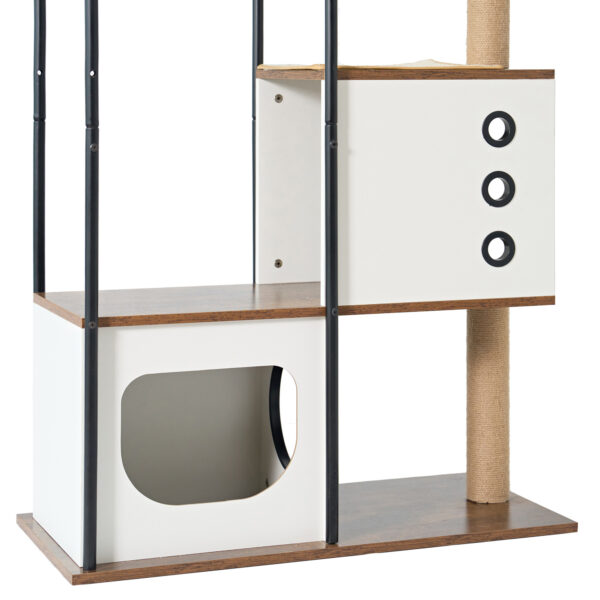 Modern Multi-Level Cat Tree with Condo, Perch, and Scratching Posts