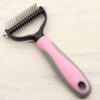 Pet Grooming Comb – Dual Blade Knot Remover for Long-Haired Dogs