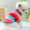 Colorful Striped Pet Sweater – Soft & Comfortable Fit