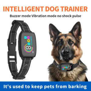 Smart Automatic Anti-Barking Dog Collar – Rechargeable, Waterproof with HD Display