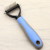 Pet Grooming Comb – Dual Blade Knot Remover for Long-Haired Dogs