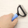 Pet Grooming Comb – Dual Blade Knot Remover for Long-Haired Dogs
