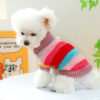 Colorful Striped Pet Sweater – Soft & Comfortable Fit