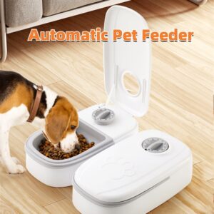 Automatic Pet Feeder – Smart Timed Food Dispenser with Stainless Steel Bowl for Cats & Dogs