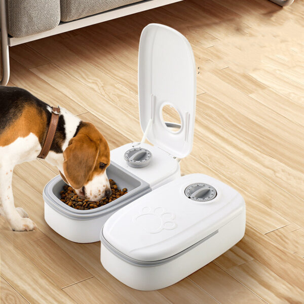 Automatic Pet Feeder – Smart Timed Food Dispenser with Stainless Steel Bowl for Cats & Dogs