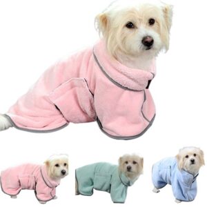 Quick-Drying Microfiber Pet Bath Towel – Super Absorbent Dog & Cat Bathrobe