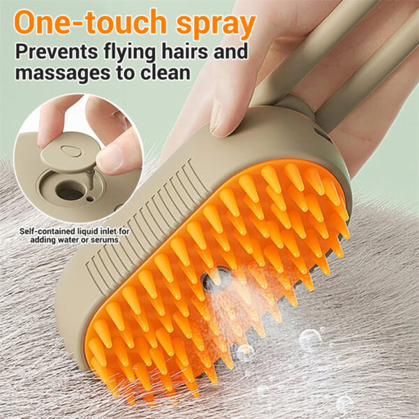 3-in-1 Electric Steam Pet Brush-Petyzoom 3-in-1 Electric Steam Pet Brush