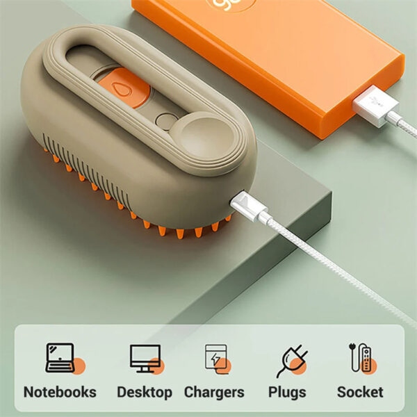 3-in-1 Electric Steam Pet Brush-Petyzoom 3-in-1 Electric Steam Pet Brush