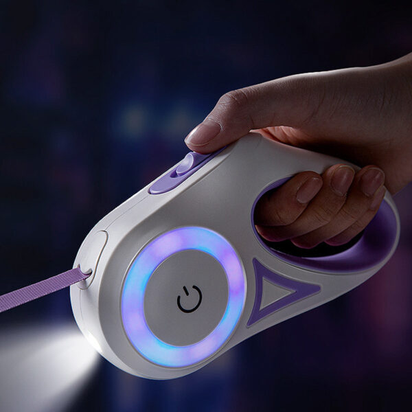 Retractable Dog Leash with LED Light-Petyzoom Retractable Dog Leash with LED Light