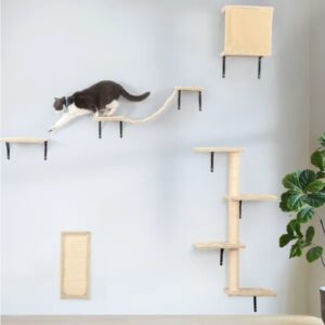 495ef331-d4ca-4688-ab6d-d9b4bfaf53d6.jpg Wall Mounted Cat Climber Set